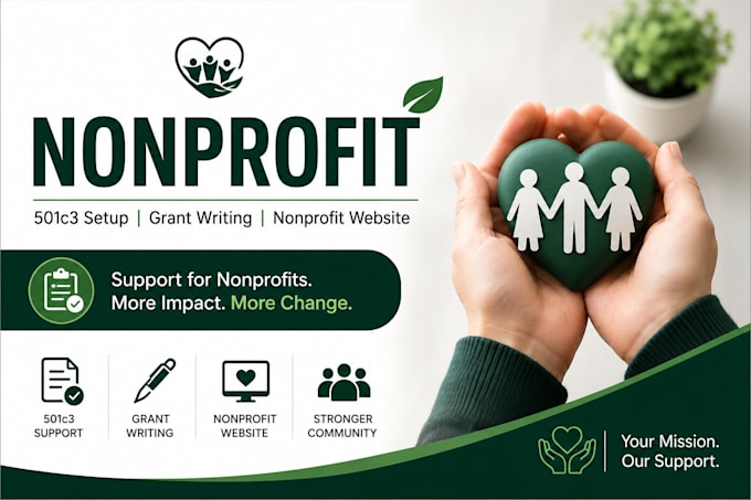 do 501c3 setup, grant writing and nonprofit support