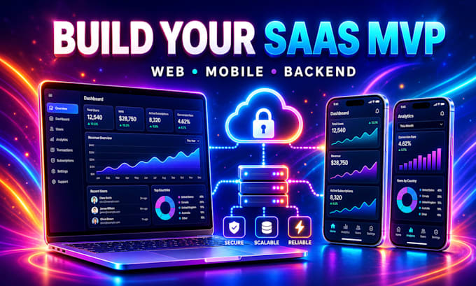 build your saas mvp with web app mobile app backend and launch support