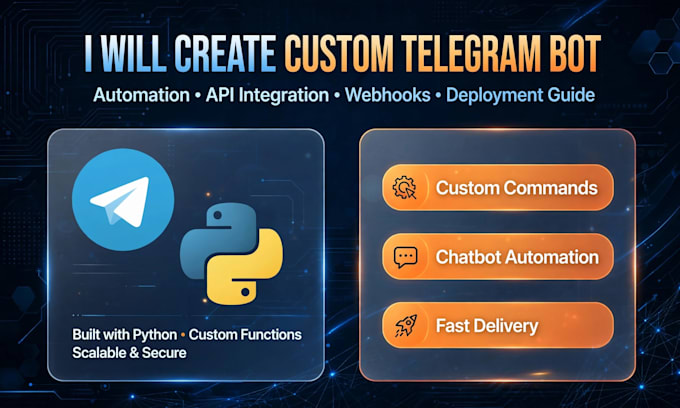 develop a custom telegram bot for your business