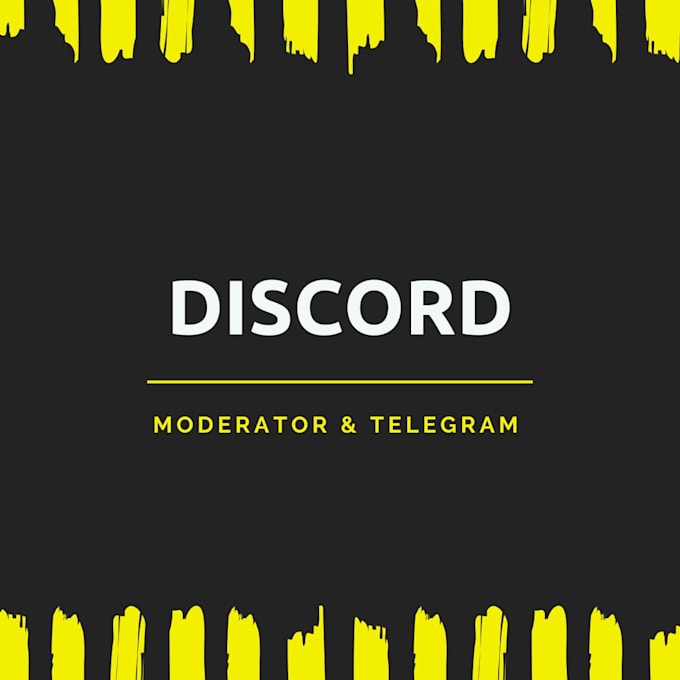 be your discord and telegram community moderator
