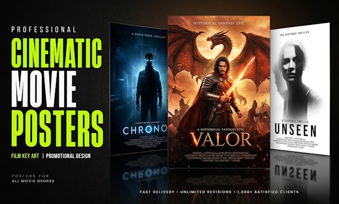 do a unique or creative movie poster design for your fiim