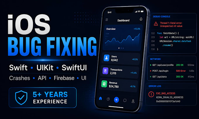 fix bugs crashes and issues in your ios swift app