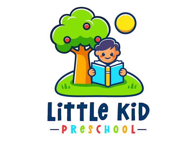 create a fun and colorful daycare logo design