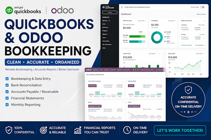 manage your bookkeeping, accounts payable and receivable