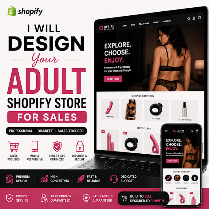 design your adult shopify store for sales