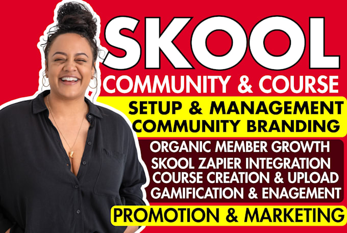 do skool community setup, course creation and migration, course upload