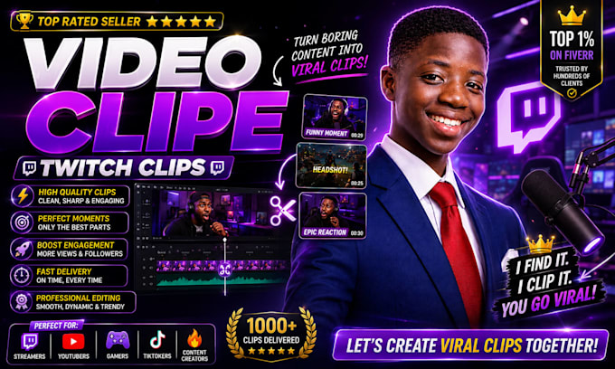 twitch clips, stream highlights, video editing