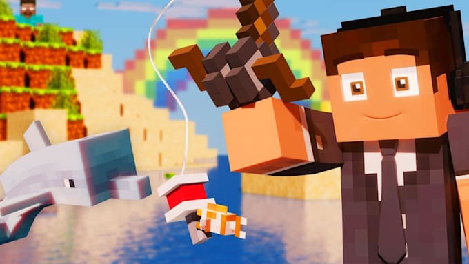 create custom 3d minecraft short animations for your content