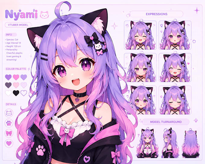 l design and rig your live2d vtuber model for vtube studio