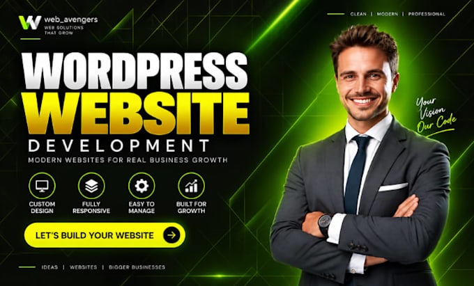 build wordpress website, website design, redesign and development