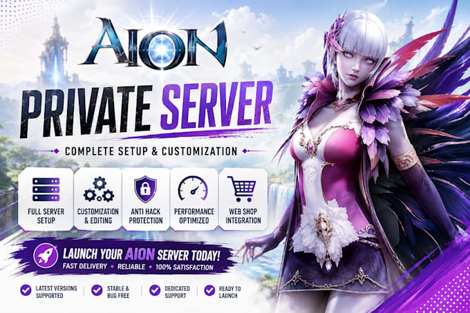 setup and customize aion private server with website and vps