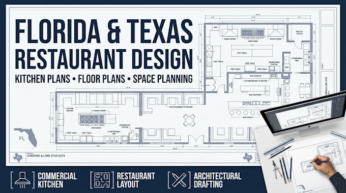 design florida and texas kitchen plan restaurant plans