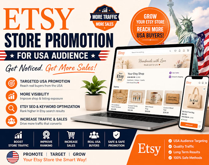 etsy store promotion for usa audience