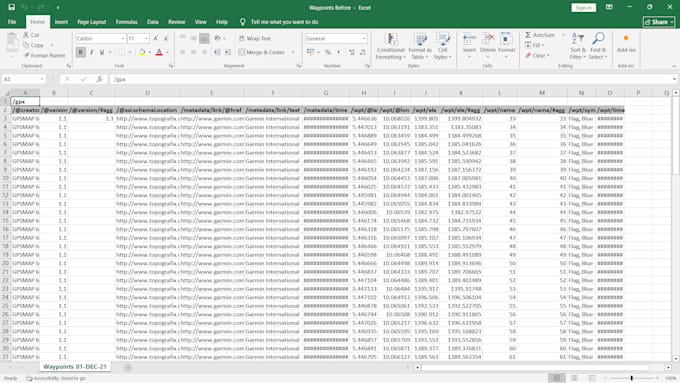 convert gpx kml shapefile to clean excel and gis map