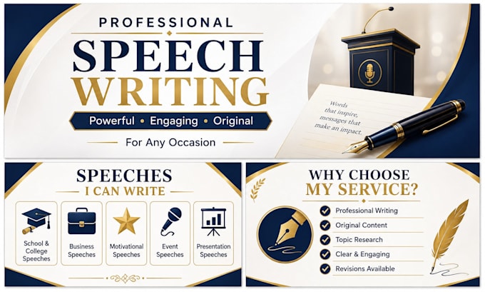 write a powerful and professional speech for any occasion