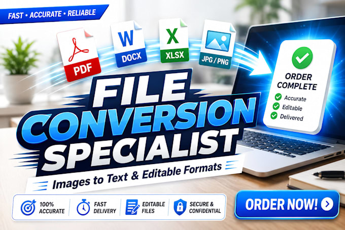 convert PDF to word, excel, and image to PDF