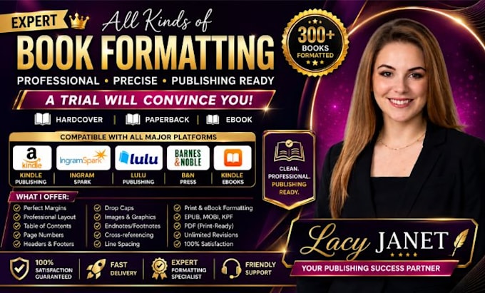 format manuscript to ebook paperback hardcover