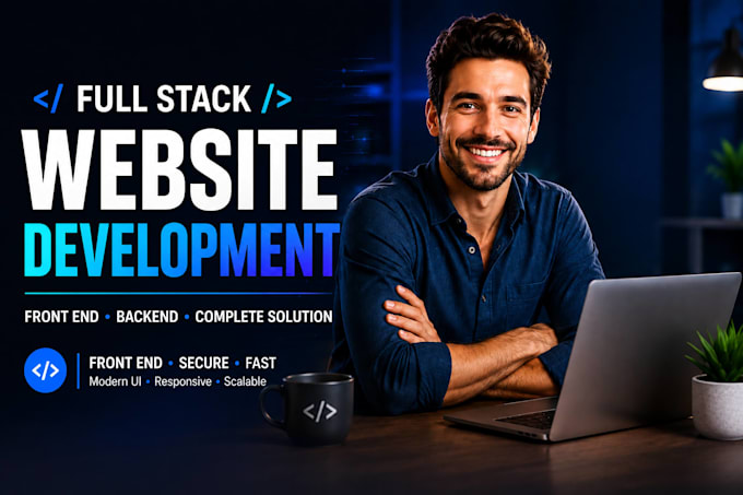 do full stack website development, front end development, backend development