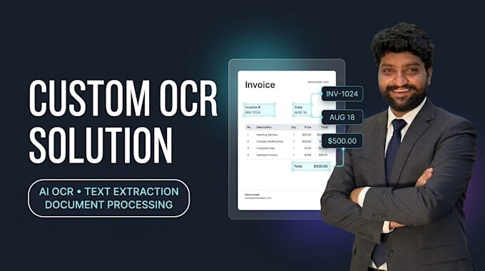 develop a custom ocr solution for document and image text extraction