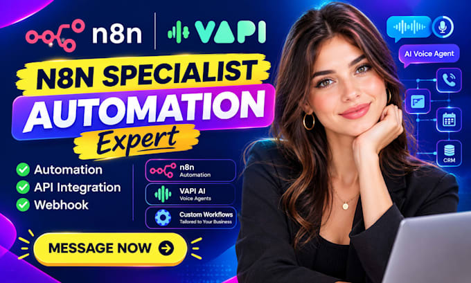 build make com automation ai voice agent ai receptionist with retell, vapi, n8n