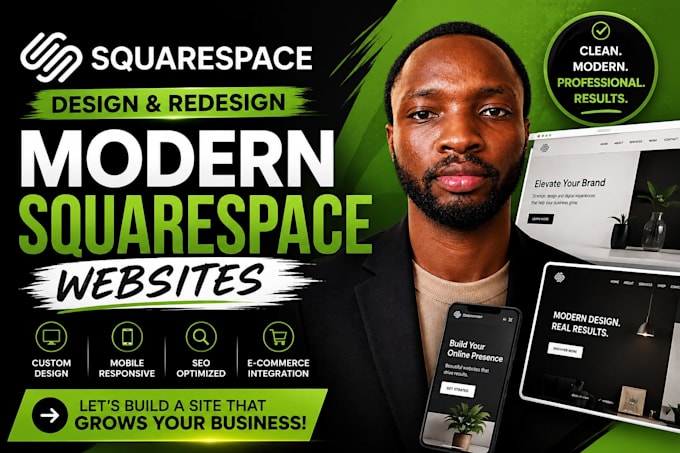 create, redesign, and customize a professional squarespace website