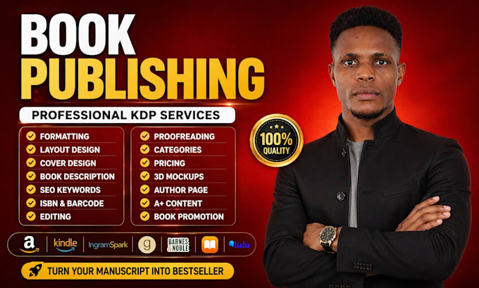 edit, format and publish your book on amazon KDP, KDP expert