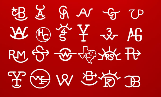 do create western cattle brand design for ranch and