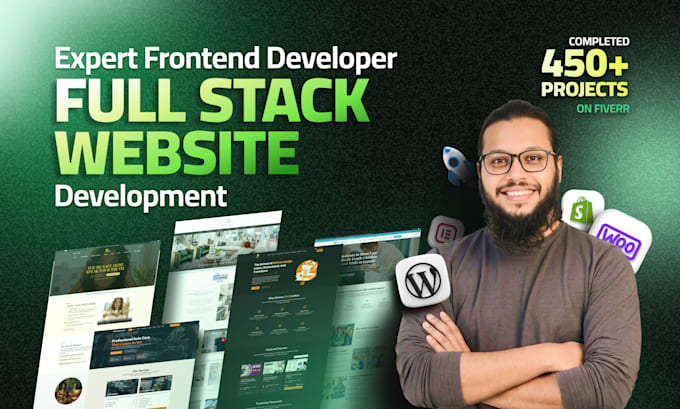 do full stack website development, frontend and backend web developer