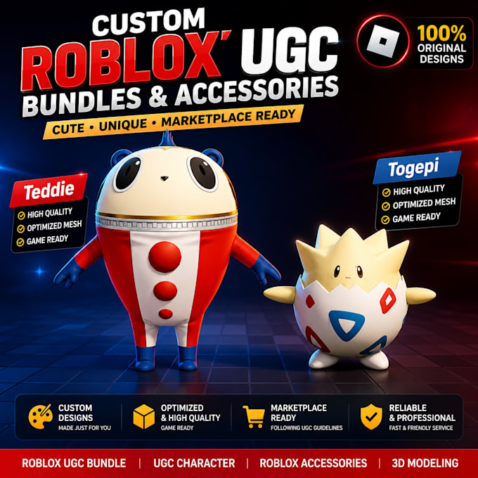 make a roblox ugc bundle in blender