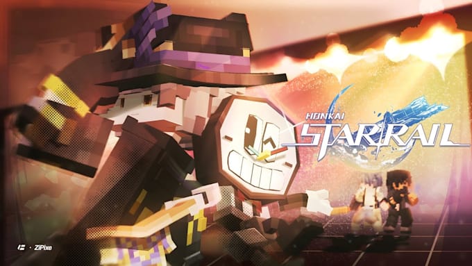 make 3d minecraft cinematic, shorts and story driven visuals