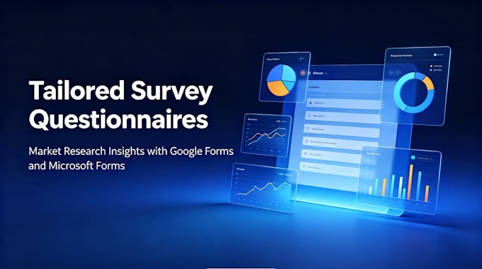 do custom market research surveys using google forms or microsoft forms