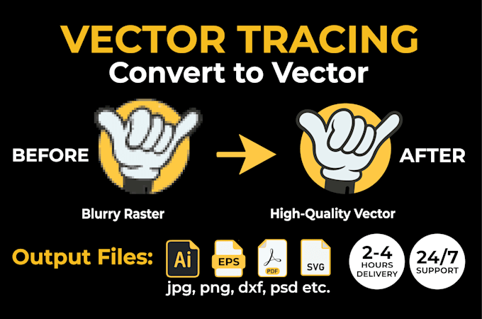do vector tracing and redraw