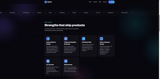build a responsive react or nextjs frontend