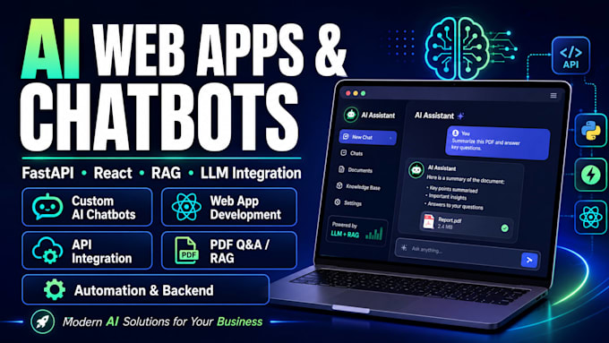 build ai web apps, chatbots, and llm integrations