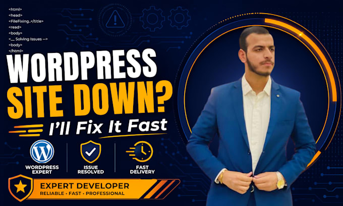 fix wordpress site down and critical errors