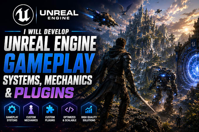 develop unreal engine gameplay systems mechanics and plugins