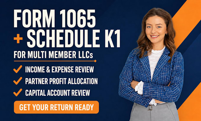 prepare form 1065 and schedule k1 for your multi member llc
