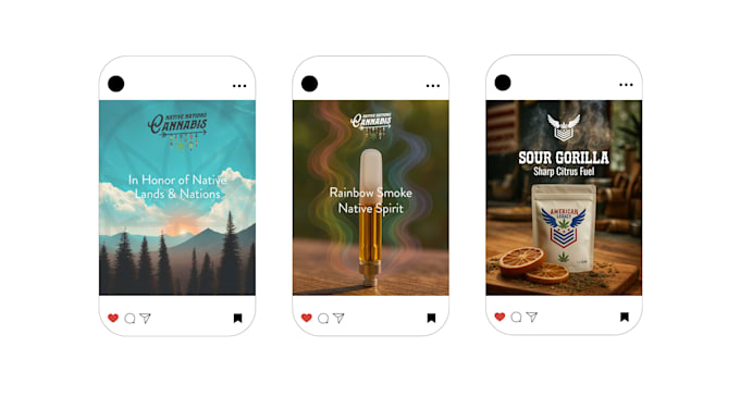 design social media posts, carousels and reels