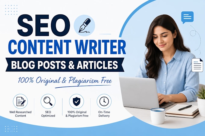 write seo optimized blog post and content for your website