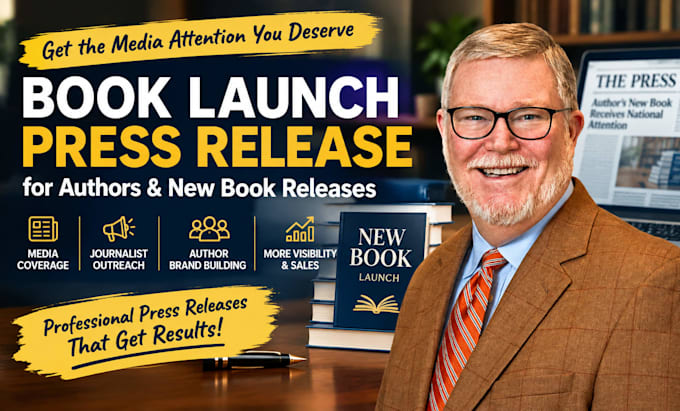 write a book launch press release for authors and new book releases