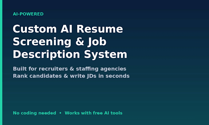 create an ai hiring assistant for recruiters