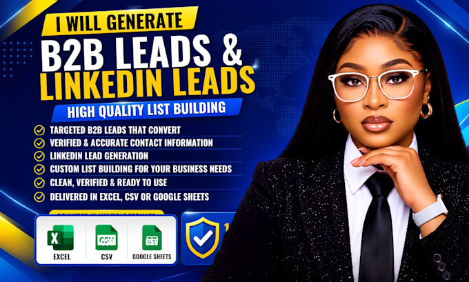 do targeted b2b lead generation, linkedln leads and list building