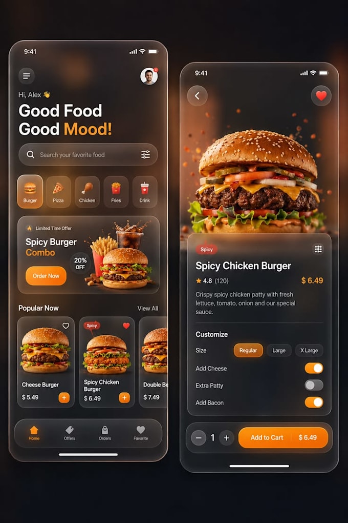 do mobile app development, food ordering app development, real estate
