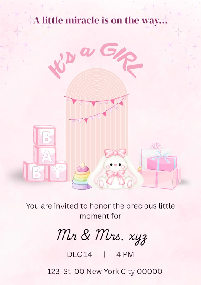 create an editable mobile invitation or digital invite