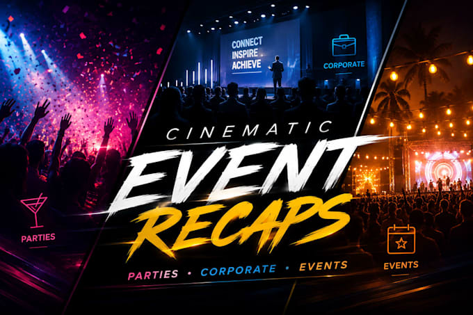 edit cinematic event recaps, parties and corporate events
