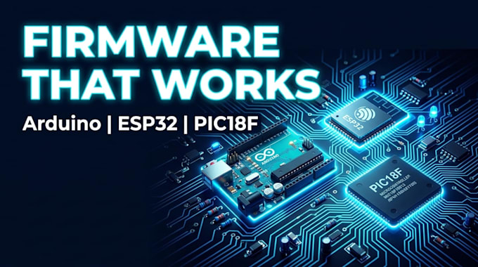 develop arduino, esp32, and pic18f firmware