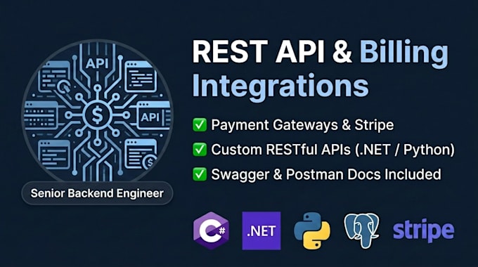build custom rest apis and integrate billing apis