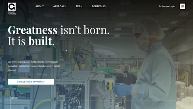 build a private equity, hedge fund website with dynamo integration