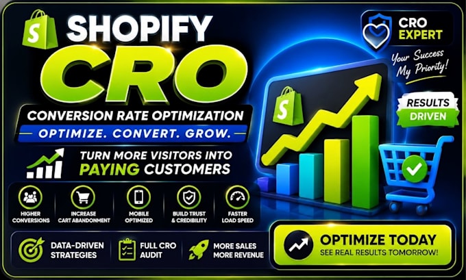 optimize your shopify store cro, shopify website, optimization shopify cro audit