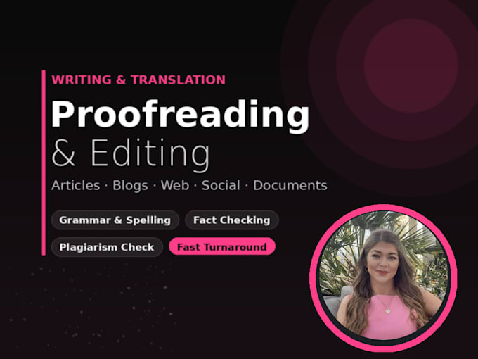 proofread your writing for grammar, spelling, and punctuation